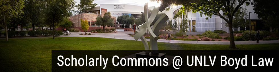 Scholarly Commons @ UNLV Boyd Law