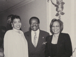 Black and White Photograph of (L-R) Jackie Smith, Johnnie Lee Cochran, Jr., and Barbara Matthews. by Las Vegas Chapter of the National Bar Association