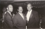 Black and White Photograph of (L-R) Unidentified, Johnnie L. Cochran, Jr., Unidentified by Las Vegas Chapter of the National Bar Association